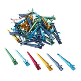 Maxbell Lot of 50 Pieces Metal Salon Hair Clips Hairdressing Sectioning Clamps Tools