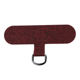 Maxbell Universal Phone Lanyard Patch with Metal Ring for Cellphone Case Burgundy