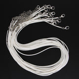 Maxbell 20 Pieces DIY Handmade Necklace Cord Wax Rope String Jewelry Making White