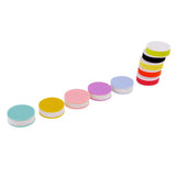 Maxbell 10 Piece Multicolor Round Rubber Stamp Carving Block for Scrapbooking DIY Rubber Stamp Craft 25mm