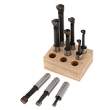 Maxbell 9 Pieces Carbide Tip Boring Bar Set