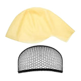 Maxbell Skinhead Cap Bald Cap Cosplay Durable Latex for Movie Fancy Dress Festivals Child with Hairnet