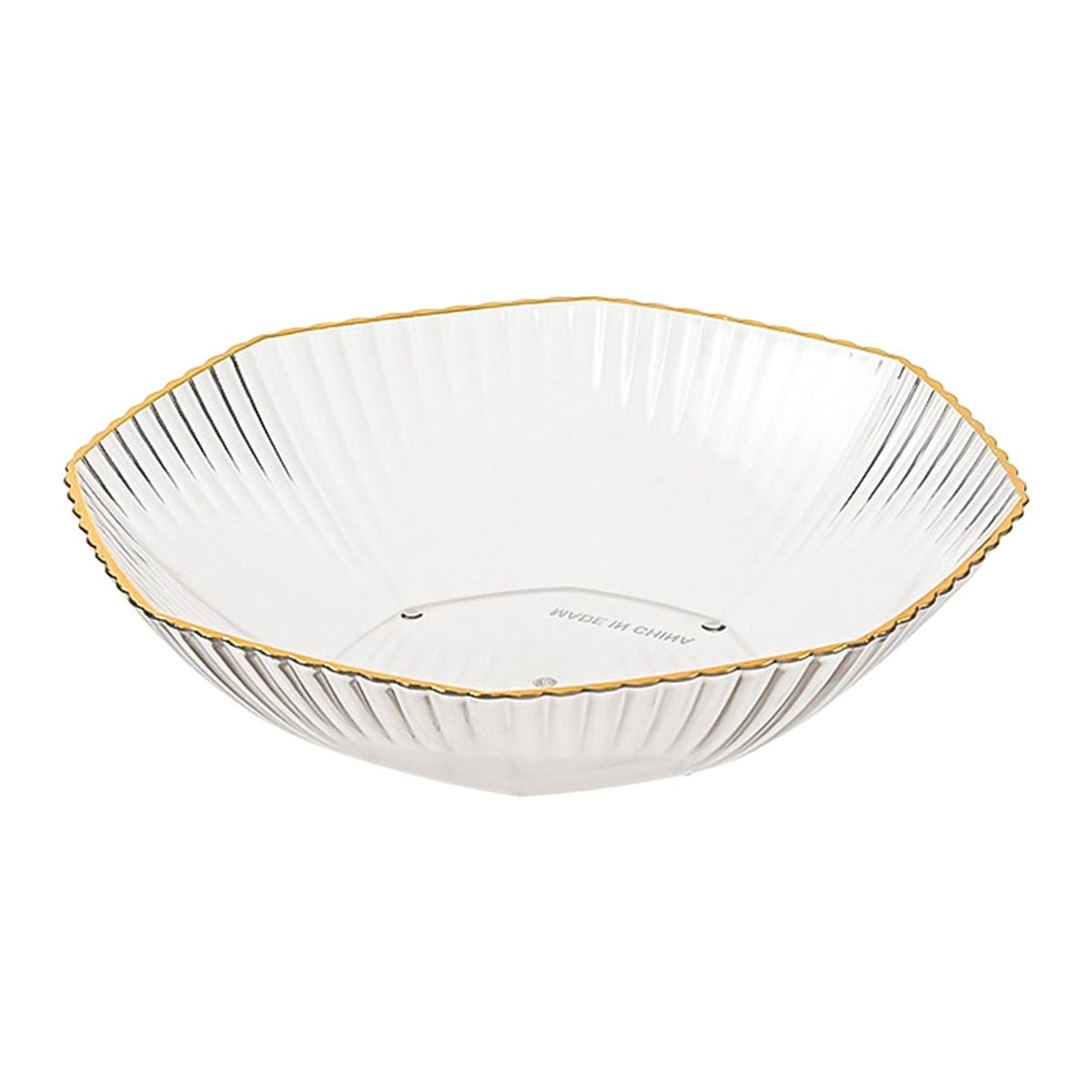 Maxbell Resin Serving Dish Wedding and Party Plates for Home Table Centerpiece Decor Clear