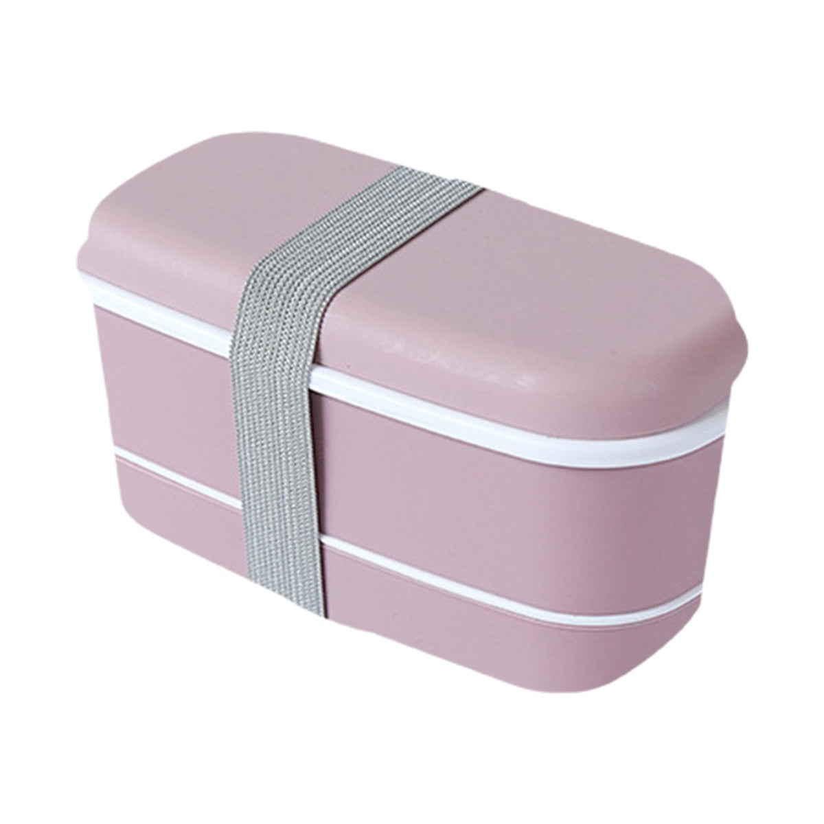 Maxbell Japanese Style Lunch Box Meal Container for Hiking Camping Office Pink