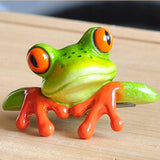Max Maxb Resin Creative 3D Craft Frog Figurine Office Desk Computer Decoration #1
