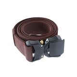 Maxbell Nylon Belt Durable Casual Belt with Quick Release Buckle Waistband Men Belts Coffee