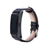 Maxbell Smart Sports Bluetooth PU Leather Watch Strap for Huawei B5 18mm black