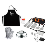 Maxbell 18 Pieces Griddle Accessories Burger Press Set for Cooking RV Travel Fishing