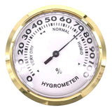 Maxbell Household Indoor Hygrometer Room Air Psychrometer Aluminum Shell Golden