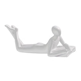 Maxbell Abstract Thinker Statue Resin Figurine Abstract Sculpture for Shelf Desk Bar Style A 18x7x7.5cm