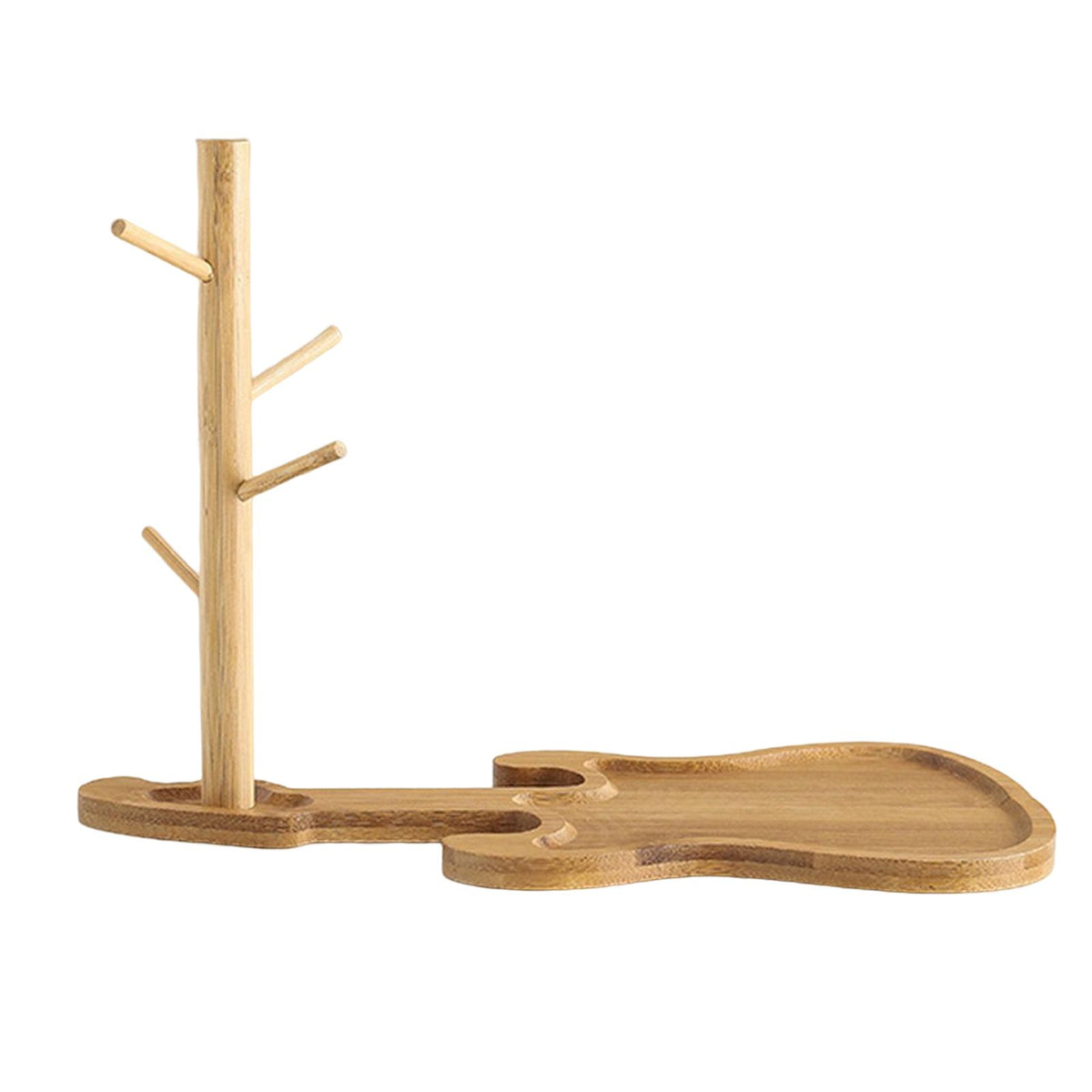 Maxbell Wooden Jewelry Organizer Multifunctional Unique Tabletop for Bracelet Keys Style D