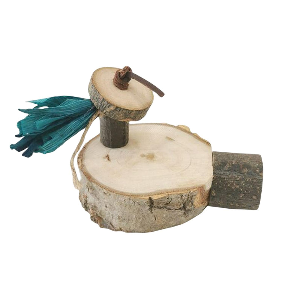 Maxbell Natural Wood Parrot Perch Rack Stand Platform for Parakeets Conure Toy 7.5cm-8.5cm