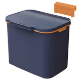 Maxbell Wall Hanging Trash Can Garbage Can Wastebasket for Cupboard Kitchen Office 7L Blue