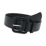 Maxbell Female Waistband Solid Pin Buckle Belt Adjustable Belts for Sweater Blouse Black