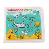 Max Waterproof Baby Kids Shower Bath Book Early Educational Toys Submarine World