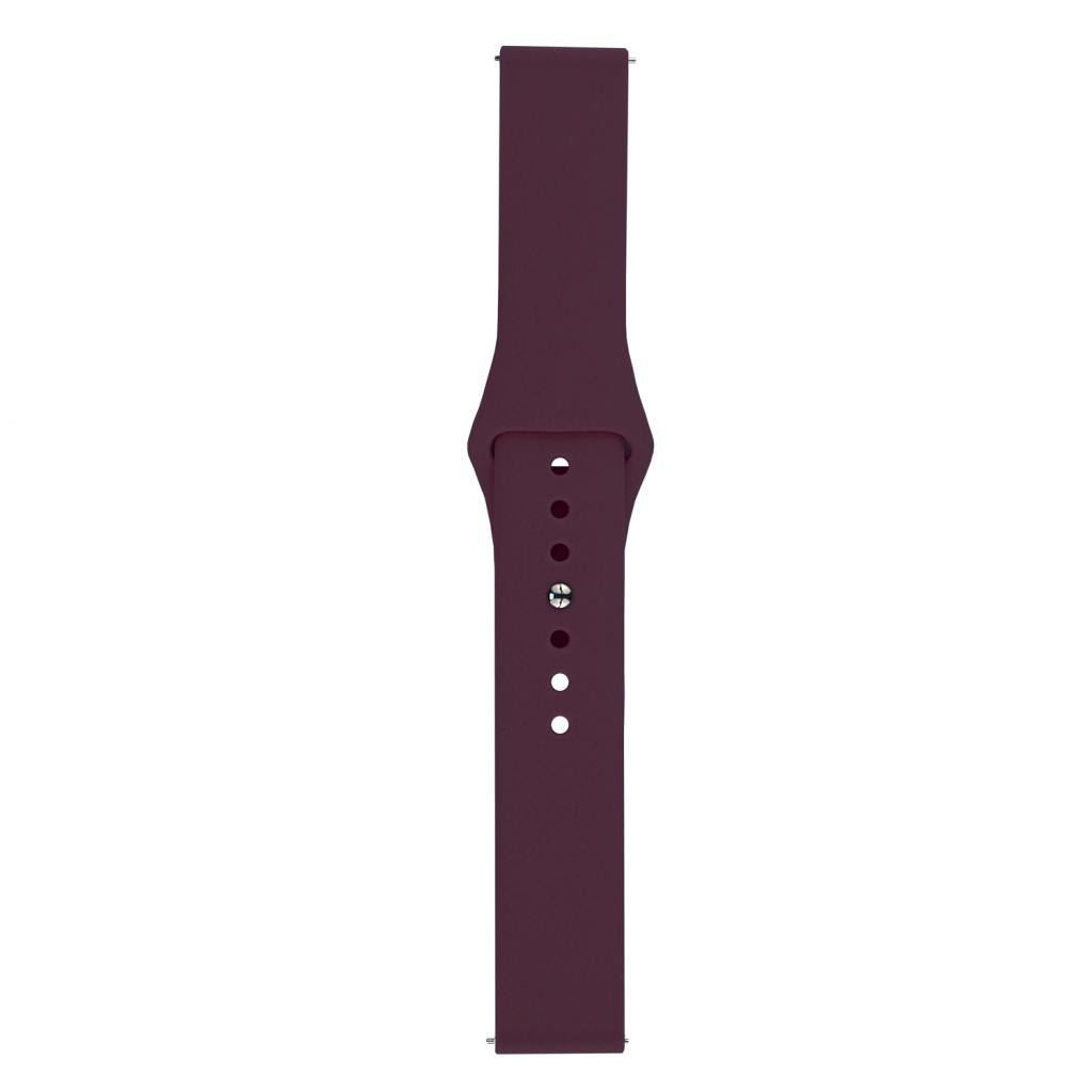 Maxbell Sport Soft Silica Gel Replacement Watchband For Garmin Fenix5 Wine Red