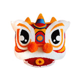 Maxbell Lion Throw Pillow Case Chinese New Year Cushion Cover for Sofa Red Blue 43cmx43cm
