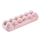 Max Stackable 12 Egg/18 Egg Holder Freezer Fridge Food Container Organizer Tray Pink 12 Egg
