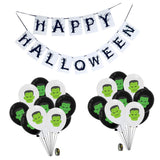 Max Halloween 20x Balloons Banner Set Fun Party Decoration Accessories Ornament