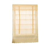 Max Tie-Up Shade Lace Voile Curtain Cafe Net Curtains for Kitchen Yellow_S