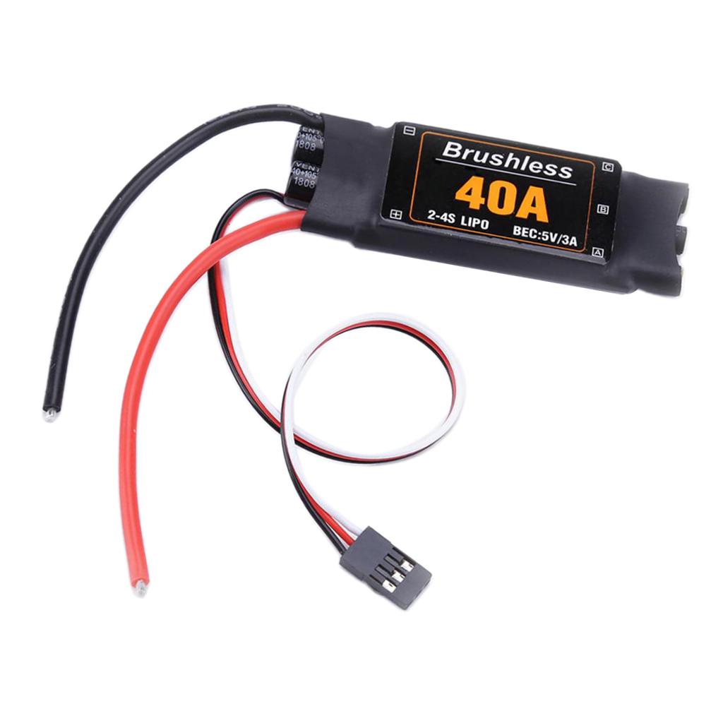 Maxbell 2-4S Lipo 40A Brushless ESC with UBEC for Model Airplane RC Drone Parts