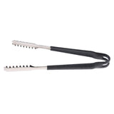 Max Stainless Steel Kitchen Grill Ice Tongs w/ Silicone Anti slip Handle 6 Inch