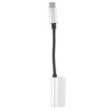 Max Type C to 3.5mm Headphone Audio Adapter and USB-C Charging Cable Silver