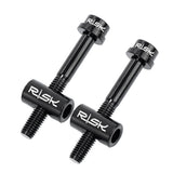 Maxbell Mountain Bike Seatpost Screw Saddle Pipe Head Fixed Screw Black 30mm