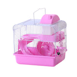 Maxbell 2 Tiers Hamster Cage Habitat Large House Mice Rats Small Animals Light Pink