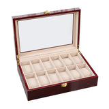 Maxbell Watch Box Organizer Premium Wooden Watch Box for Girls Women Home Decoration 12 Slot