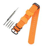 Max Multi Color Watch Band Wrist Watch Strap Link Connector 14mm Orange