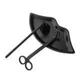 Maxbell Candle Accessory Set Wick Trimmer Wick Flame Snuffer Tray Gift Black