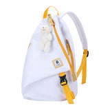 Maxbell Travel Backpack Nylon Casual Water Resistant for Women Camping Shopping White