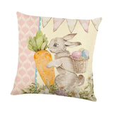 Maxbell 18x18 inch Pillow Covers with Zipper Couch Pillows for Sofa Chair Decoration Bunny
