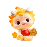 Maxbell Chinese New Year Dragon Figurine Spring Festival Decor for Cabinet Bookshelf Style B