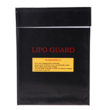 Max Fire & Explosion Resistant Lipo Battery Safety Bag for Safe Charging Storage Black