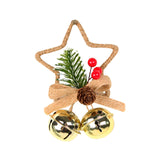 Maxbell Christmas Hanging Bow Bell Pendant Decor Ornament for New Year Indoor aureate