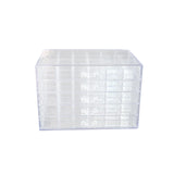 Maxbell Clear Plastic Storage Box Dustproof Multifunctionl Container for Bathroom 5 Tire