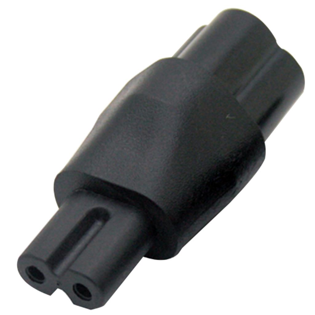 Maxbell IEC 320 C6 to C7 AC Adapter IEC 3 Pole male to 2 Pole Figure