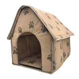 Maxbell Portable Pet Dog Cat Puppy Soft House Bed Cat Footprint House Tent Kennel