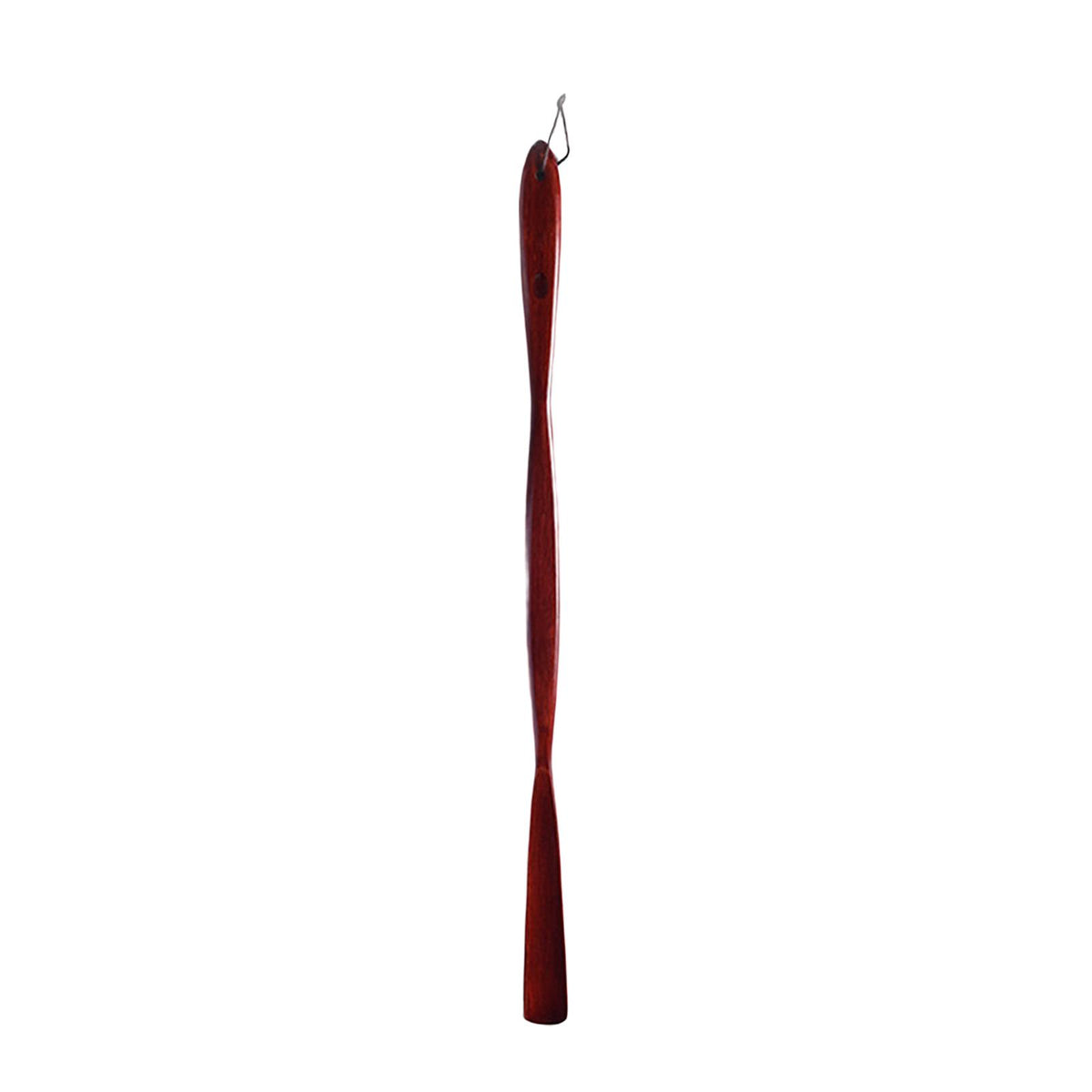 Maxbell Long Handle Boot Horn Wooden Shoe Horn for Tall Boots Pregnancy Cowboy Boots Wave Red 75cm