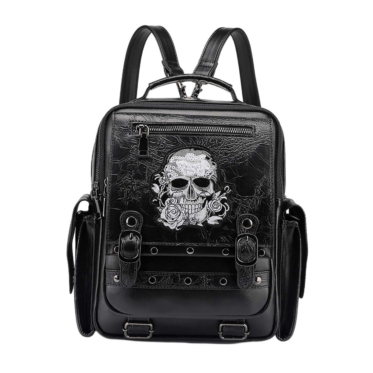 Maxbell Skulls Backpack Durable Large Capacity Steampunk Rucksack for Women Men Work