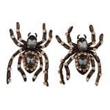 Max Maxb 2 Pieces Spider Rhinestone Patch Sew on/Iron on Applique DIY Sewing Supplies