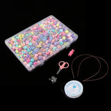 Maxbell 500pcs Bulk Loose Beads DIY Art Crafts Jewelry Kit Girls Toy Handmade Gift 4