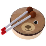 Maxbell Cartoon Hand Drum Percussion Toy for Music Instruments Learning Education