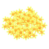 Maxbell 300 Pieces Artificial Flower Petals Resuable Floret for Party Table Outdoor Yellow