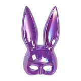 Maxbell Rabbit Ears Mask Women's Bunny Costume Masks Funny for Masquerade Theaters Violet