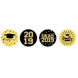 Max 108pcs 2019 Graduation Sealing Sticker Candy Wrap Sticker Labels Decor