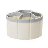 Maxbell Rotating Pen Holder Makeup Brush Storage Organizer Large Capacity for School White