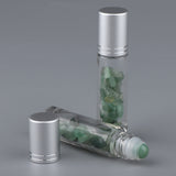 Max 10ml Crystal Glass Roll-onBottle Natural Crystal Stone Green Aventurine